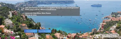 15th International Conference on Applied Human Factors and Ergonomics, Nice, France July 24-27 2024