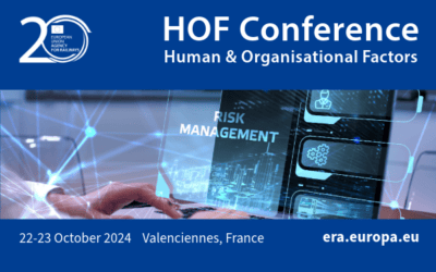HOF in Risk Management Conference 2024 | European Union Agency for Railways (europa.eu)