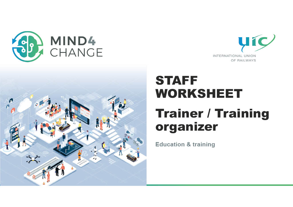 Staff worksheet - Education&Training - Trainer edu and training