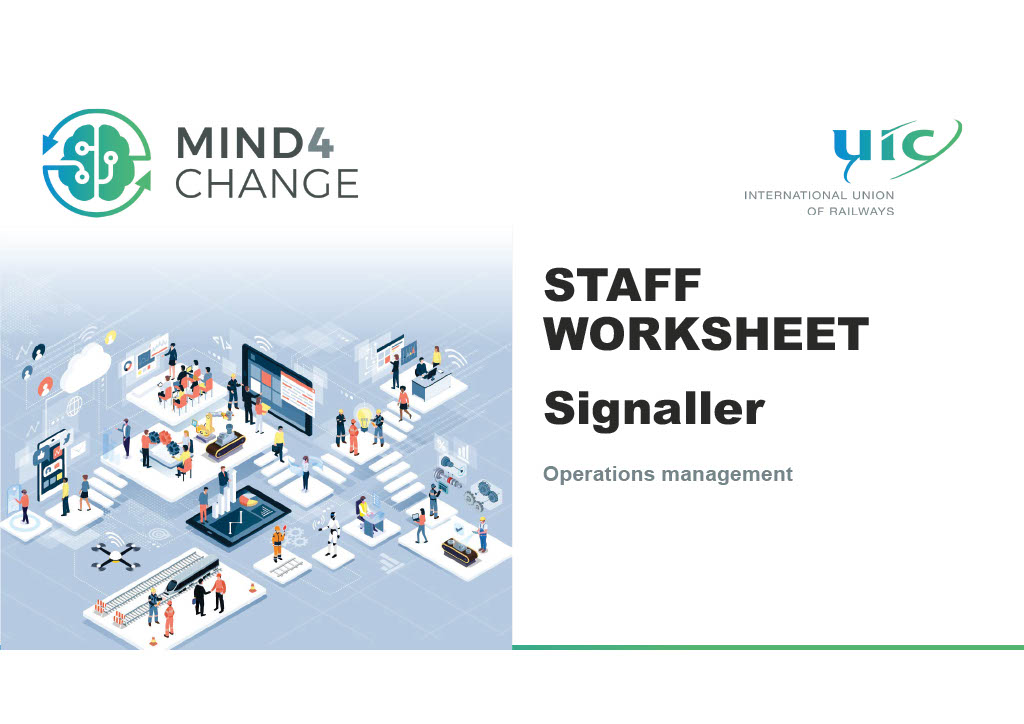 Staff worksheet -Operation management - Signaller signaller