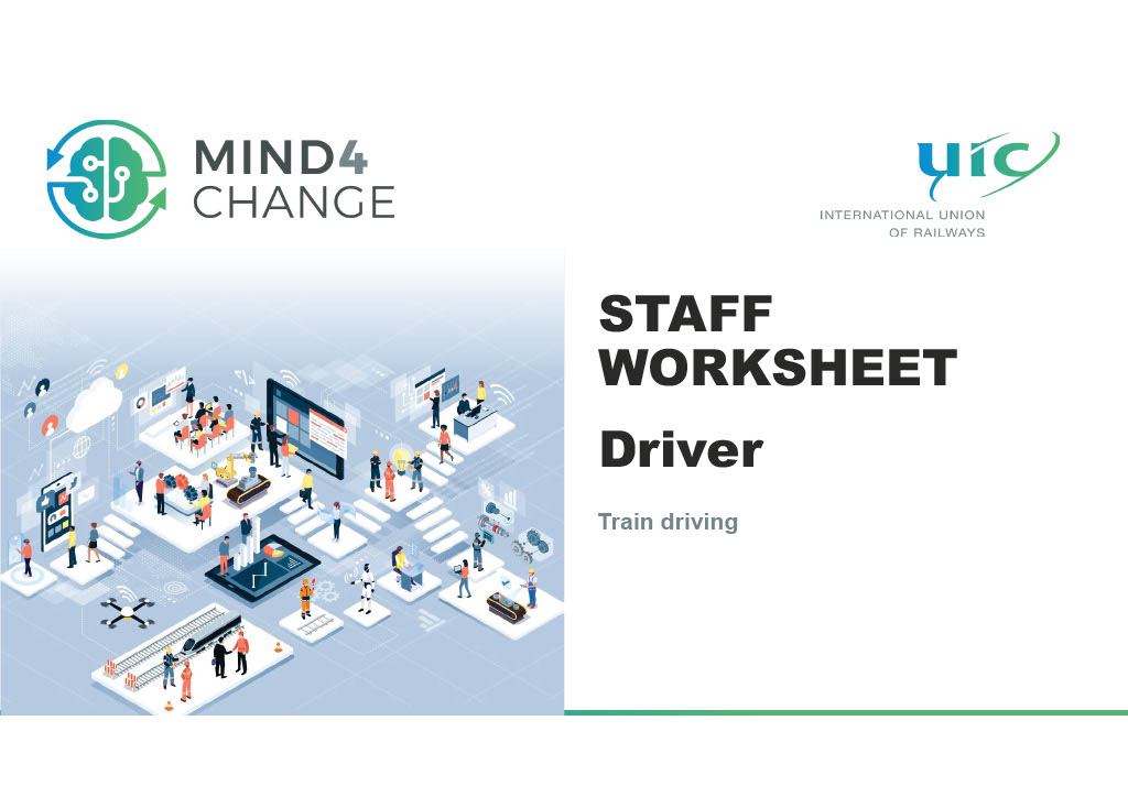 Staff worksheet - Train Driving - Driver driver
